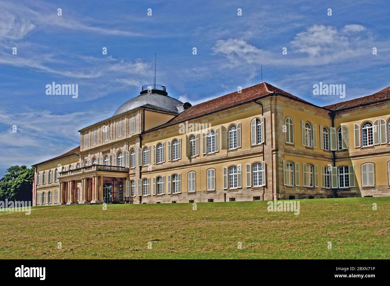Schloss Hohenheim bei Stuttgart Stockfoto