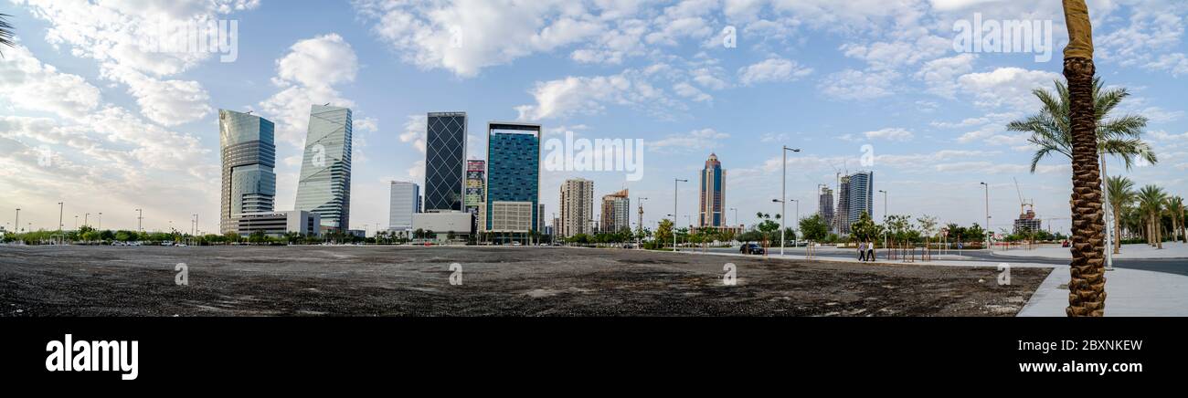 Lusail ist eine geplante Stadt in Katar, an der Küste, im nördlichen Teil der Gemeinde Al Daayen. Stockfoto