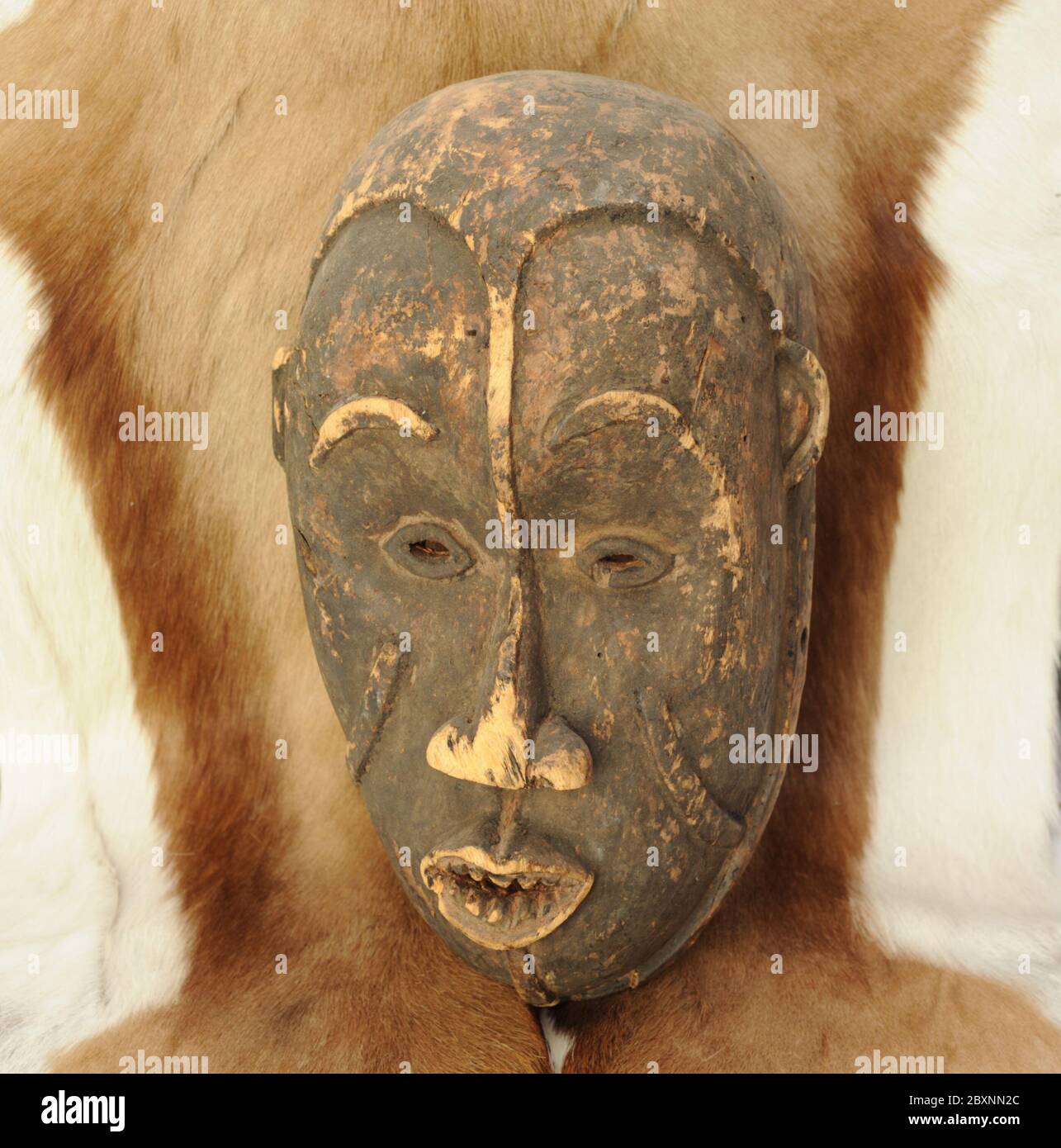 Afrikanische Maske. Stockfoto