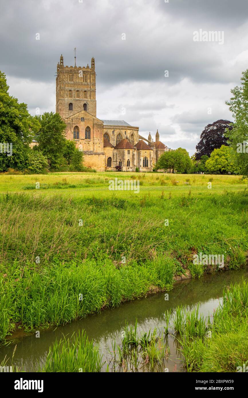 Tewkesbury Abbey Church in Gloucestershire, England Stockfoto