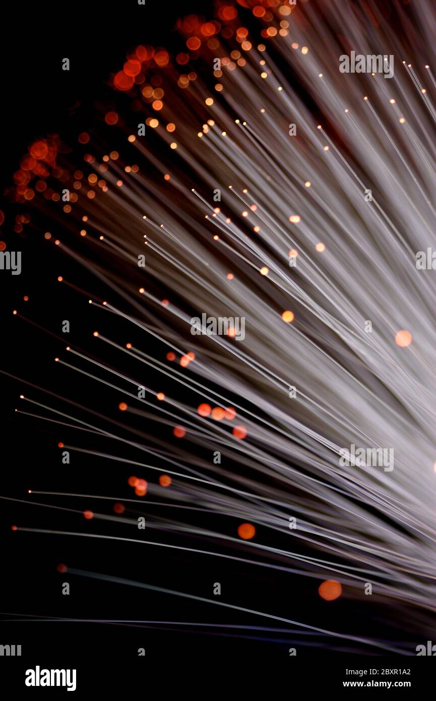 Faser-Optik Stockfoto