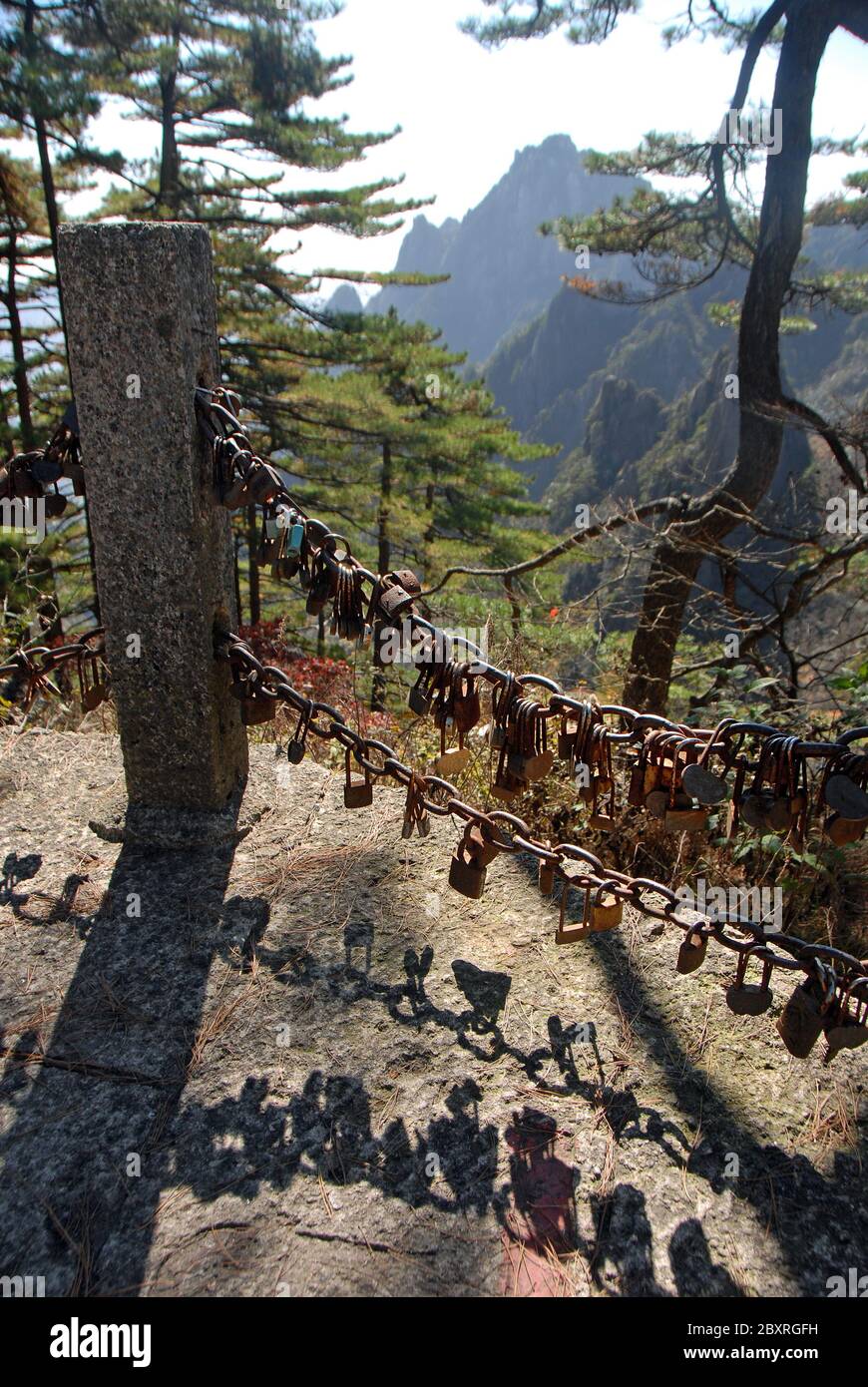 View Temple Of God China Huangshan Gebirge PNG