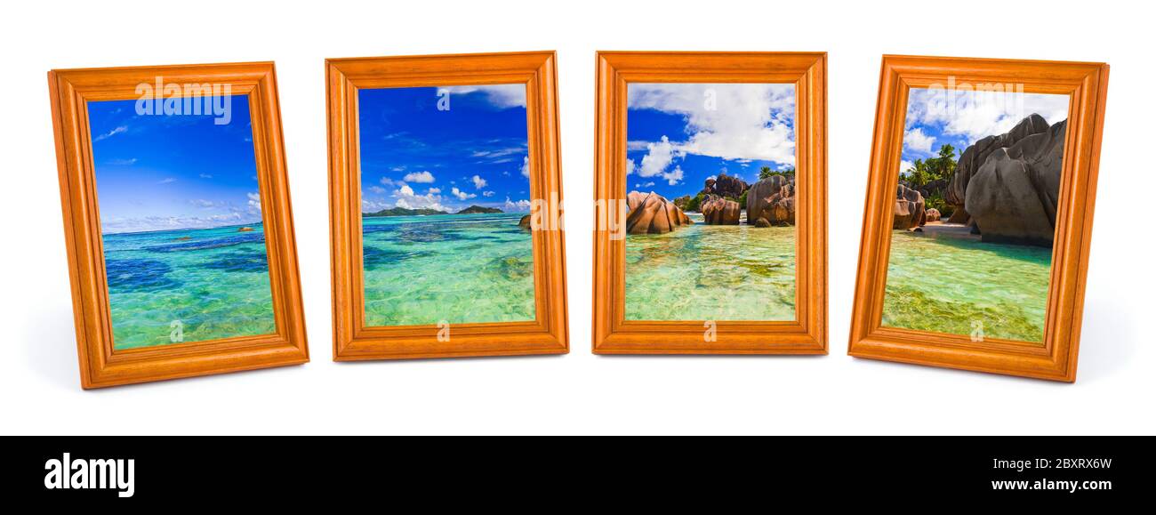 Panorama der tropischen Strand in Bildern Stockfoto