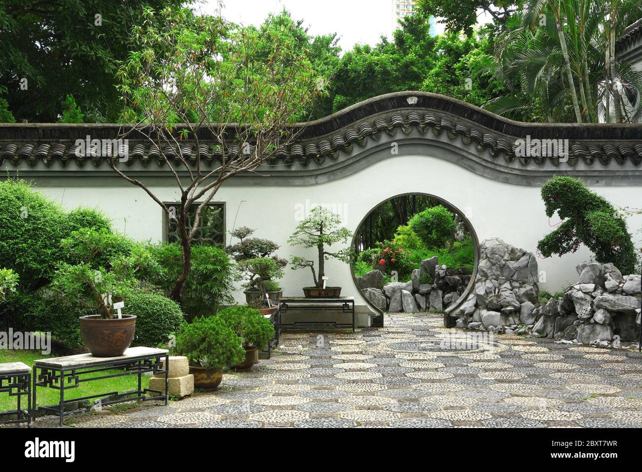 Garten im chinesischen Stil Stockfoto