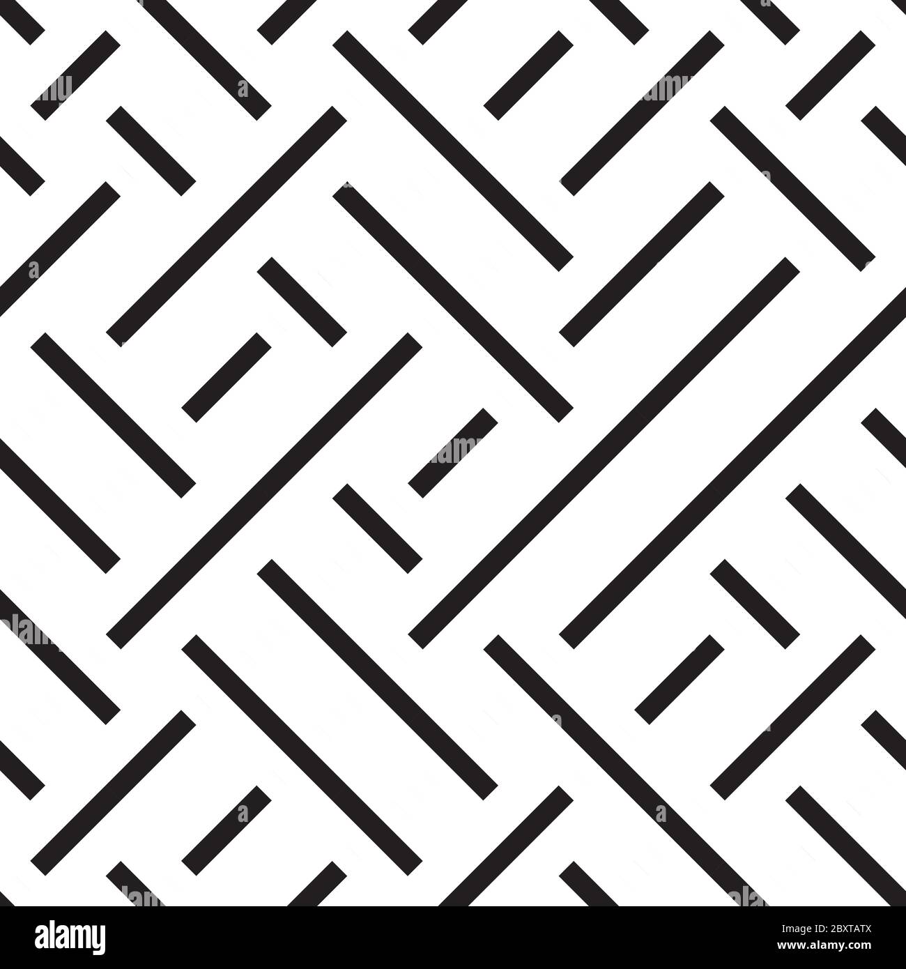 Nahtloses Muster mit schrägen schwarzen Segmenten Stock Vektor