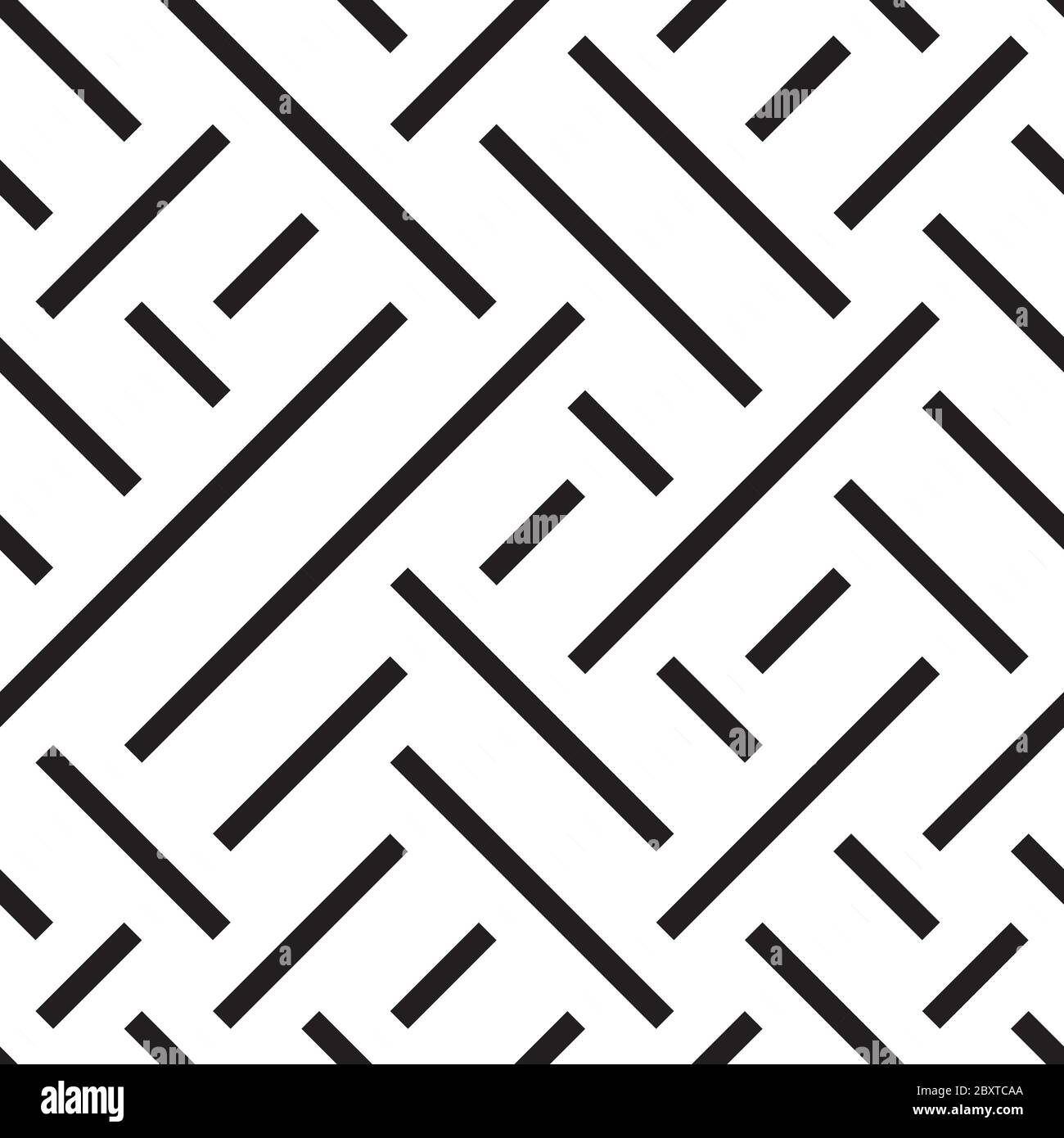 Nahtloses Muster mit schrägen schwarzen Segmenten Stock Vektor