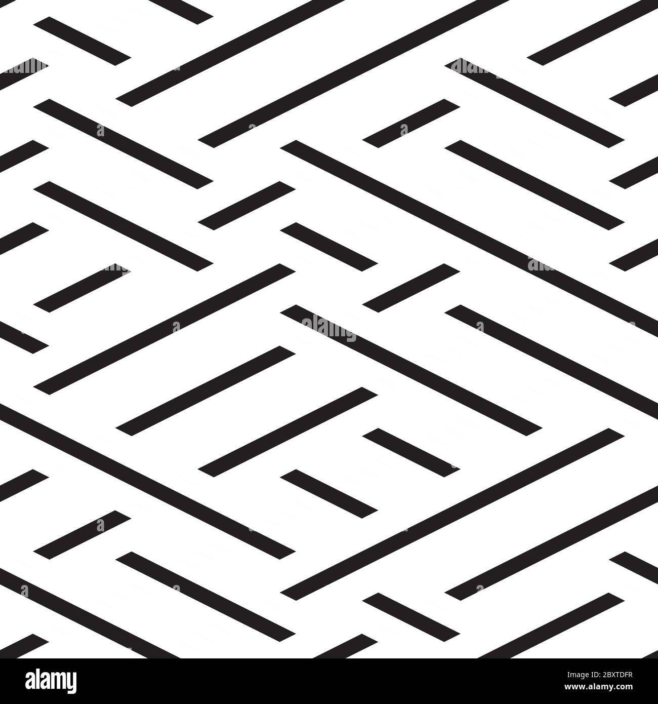 Nahtloses Muster mit schrägen schwarzen Segmenten Stock Vektor