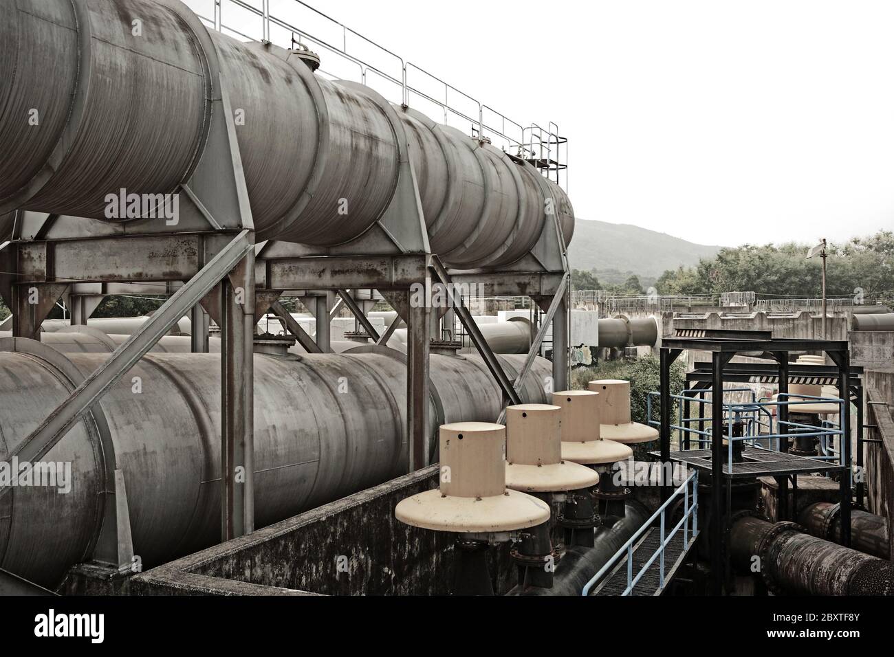 Industrial-Szene Stockfoto