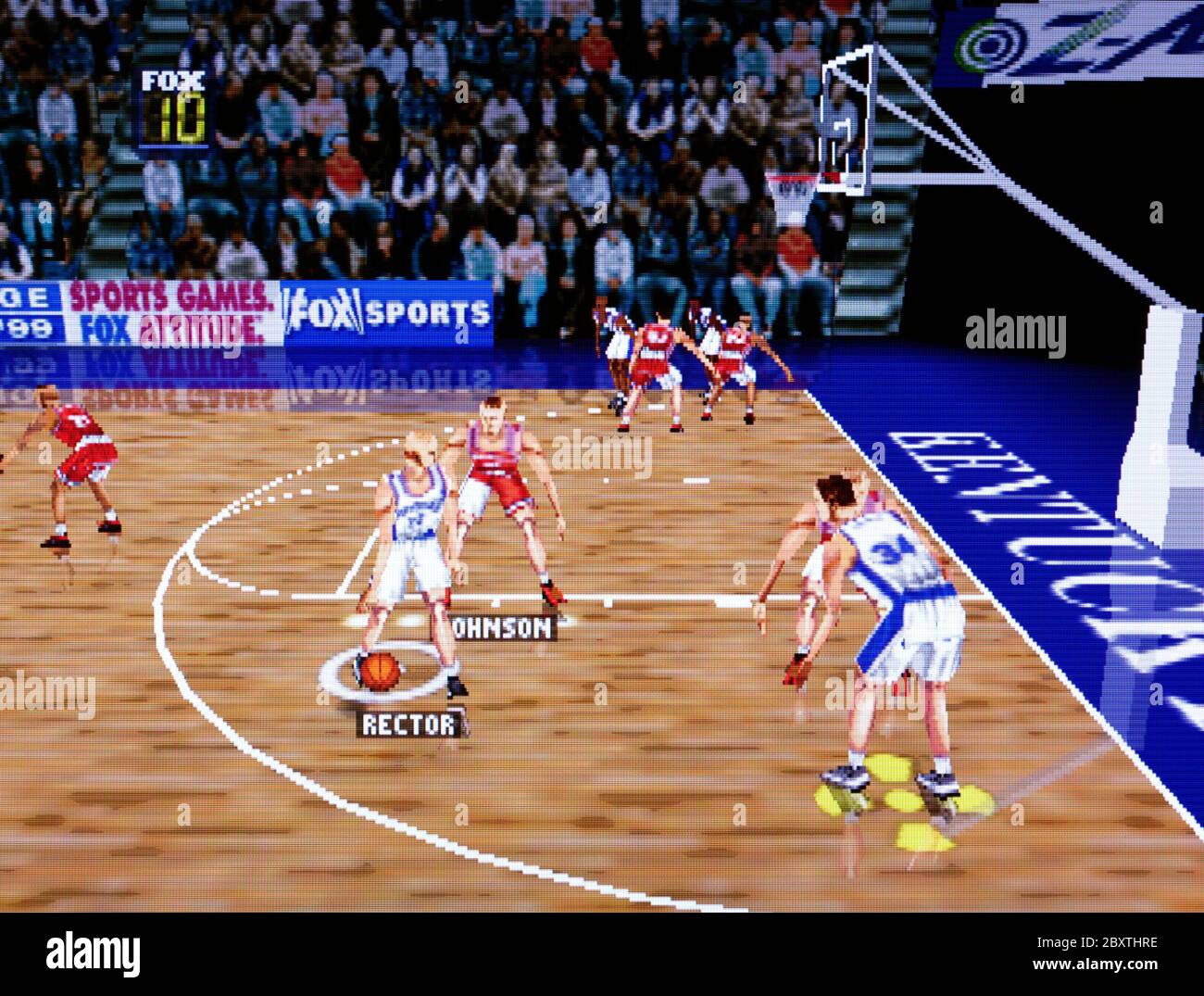 Fox Sports College Hoops '99 - Nintendo 64 Videospiel - nur für redaktionelle Verwendung Stockfoto