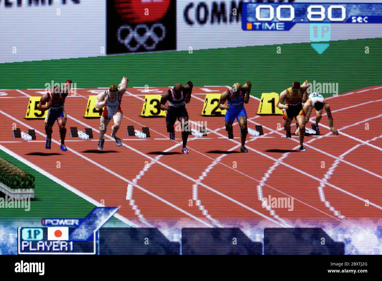 Ganbare! Nippon! Olympics 2000 - Nintendo 64 Videospiel - nur für redaktionelle Verwendung Stockfoto