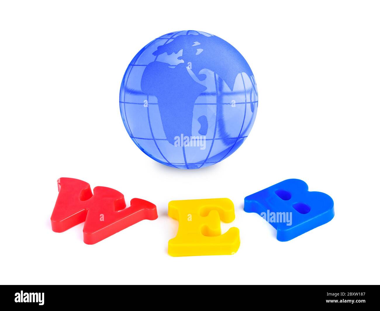 Globus und Word WEB Stockfoto