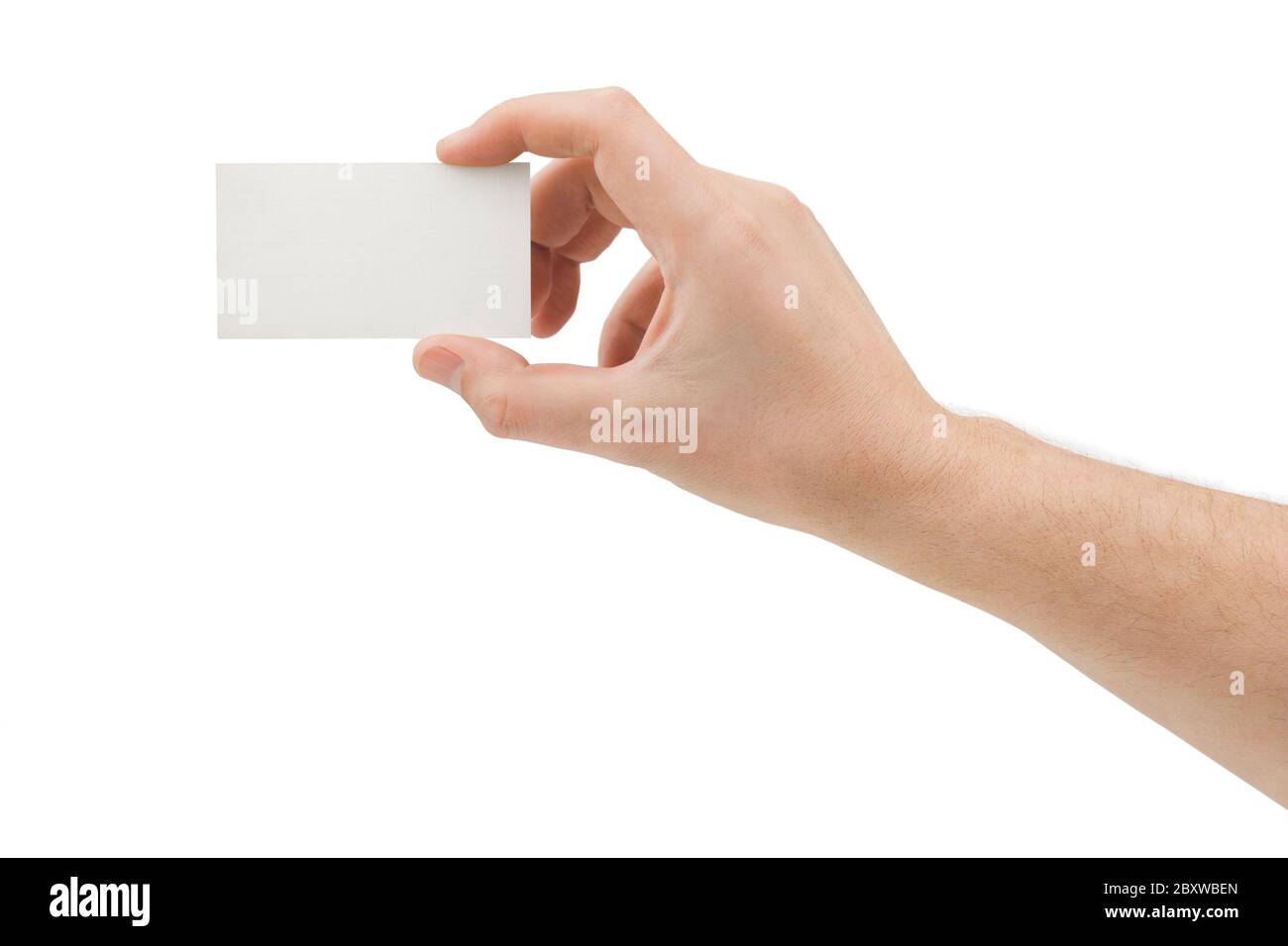 Papier-Karte in der hand Stockfoto