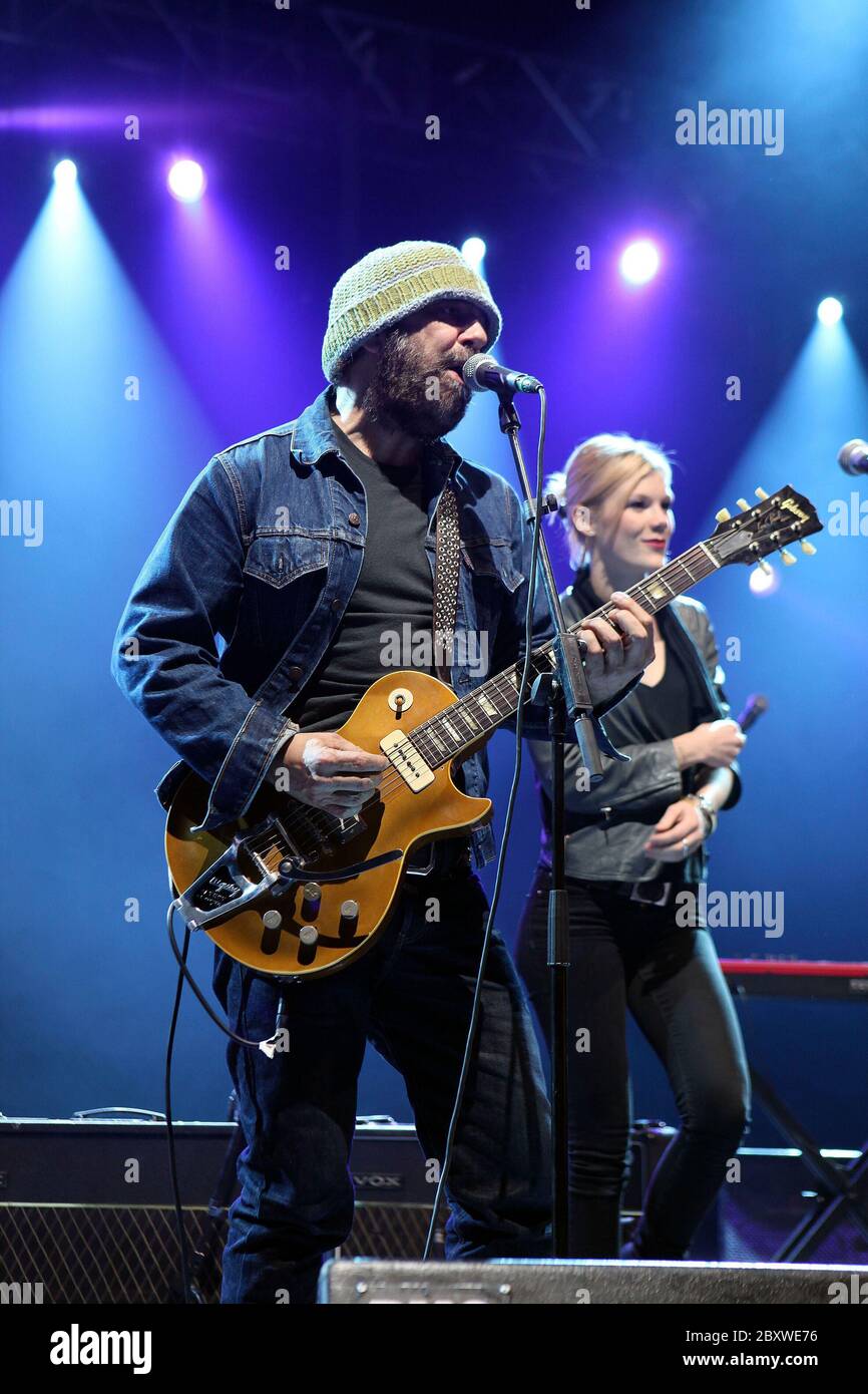 Daniel Lanois & Black Dub treten beim Pori Jazz Festival auf, Finnland 14. Juli 2011 Stockfoto