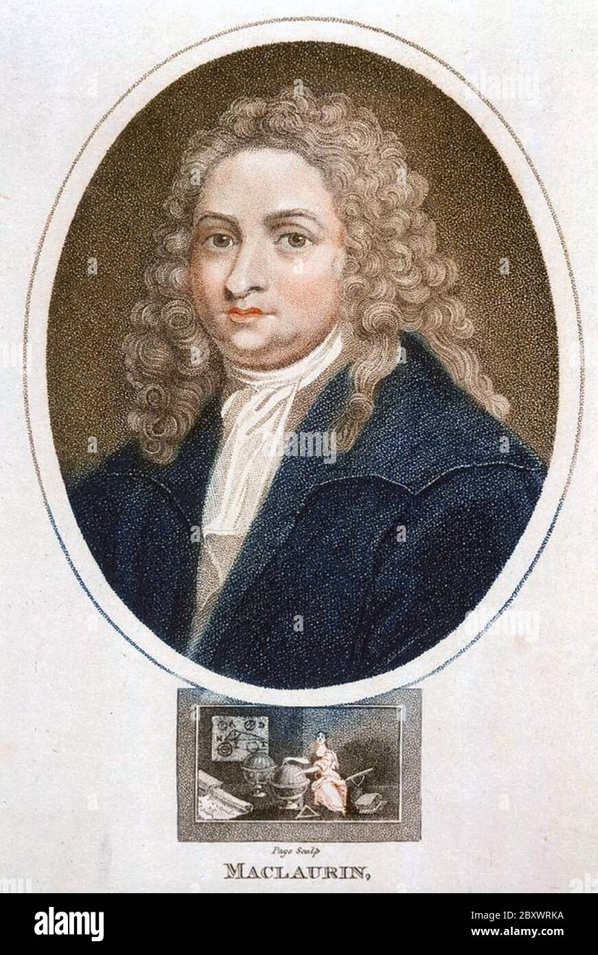 Schottischer Mathematiker COLIN MacLAURIN (1698-1746) Stockfoto