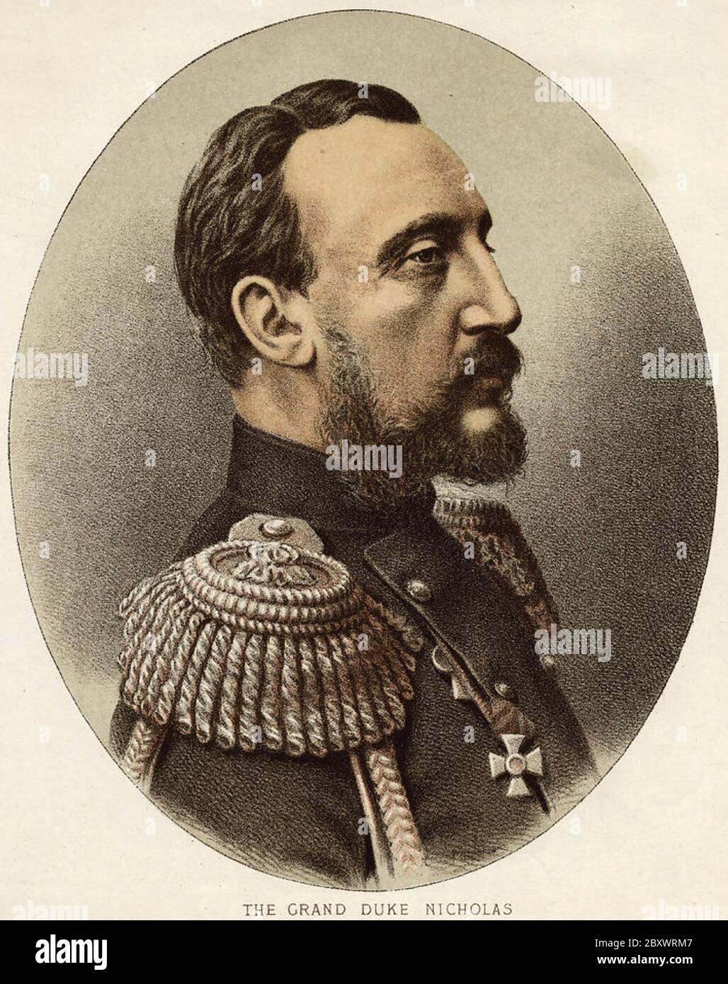 GROSSHERZOG NIKOLAJEWITSCH Russlands (1831-1891) Dritter Sohn Nikolajs I. Stockfoto