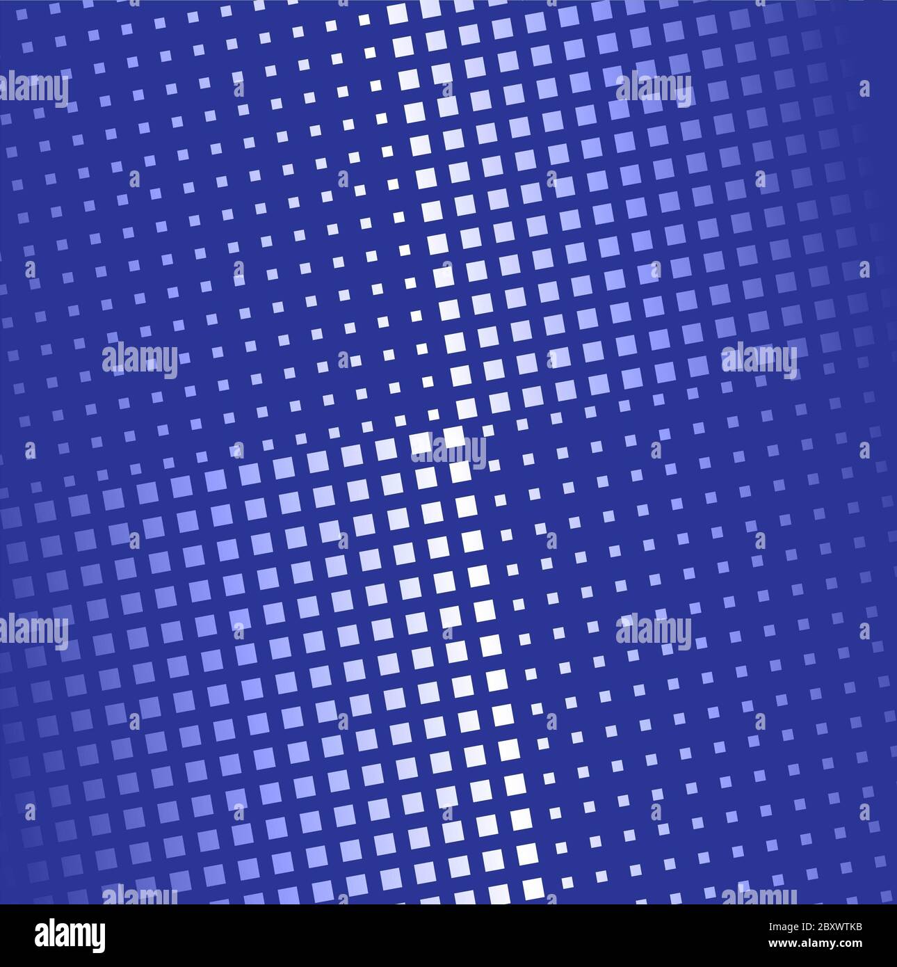Blauer Hintergrund mit Quadraten Stockfoto