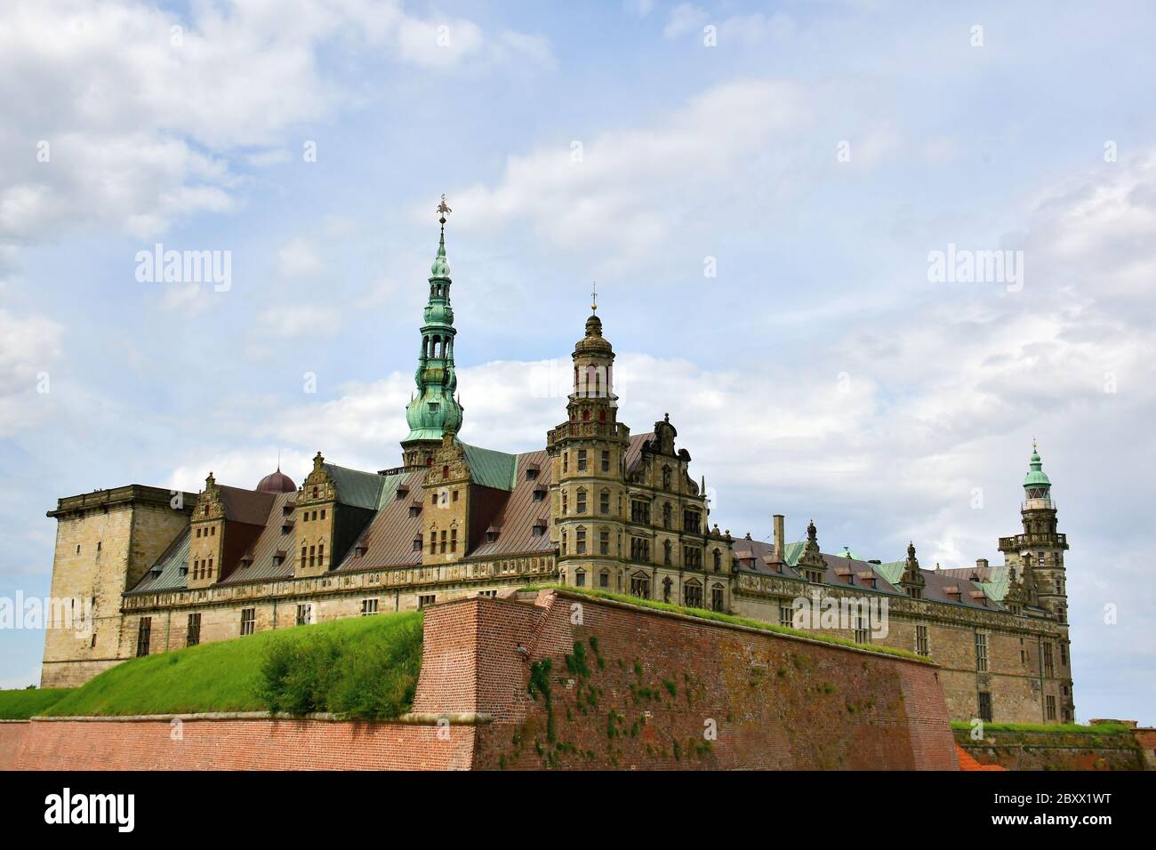 Schloss Kronborg, Schloss Kronborg, Elsinore, Helsingør, Dänemark, Europa, UNESCO-Weltkulturerbe Stockfoto