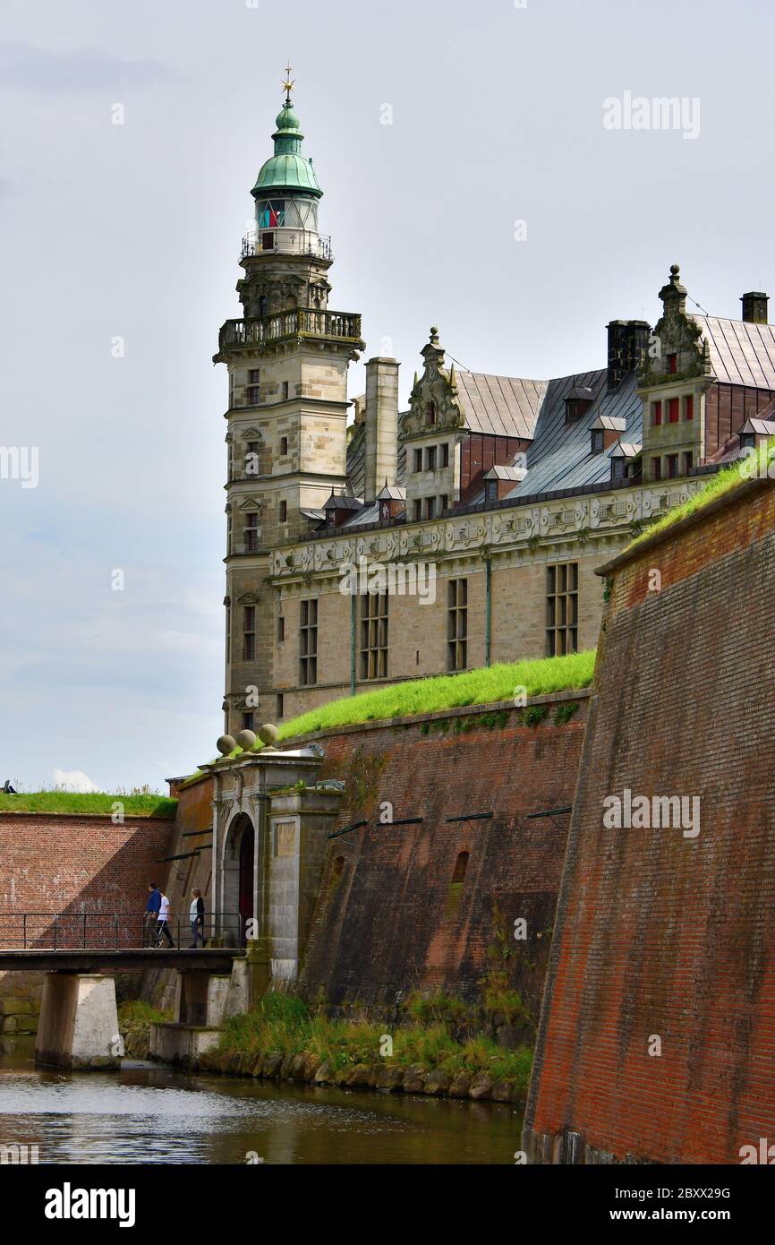 Schloss Kronborg, Schloss Kronborg, Elsinore, Helsingør, Dänemark, Europa, UNESCO-Weltkulturerbe Stockfoto