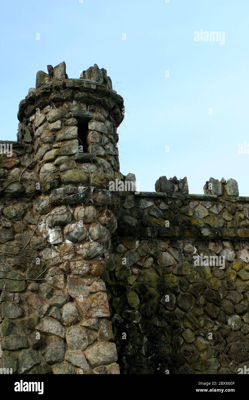 Eine alte steinerne Burg Stockfoto