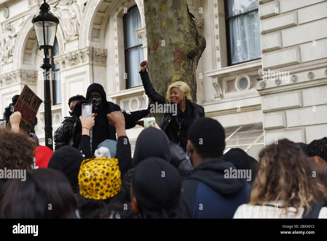 Black Lives Matter Vauxhall to Whitehall March, London, Vereinigtes Königreich, 07. Juni 2020. Quelle: Alamy News Stockfoto