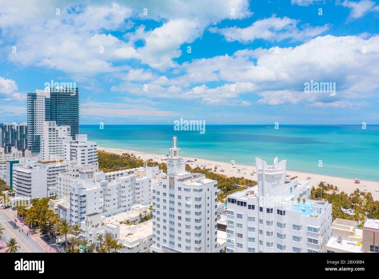Hotels In South Beach Stockfoto