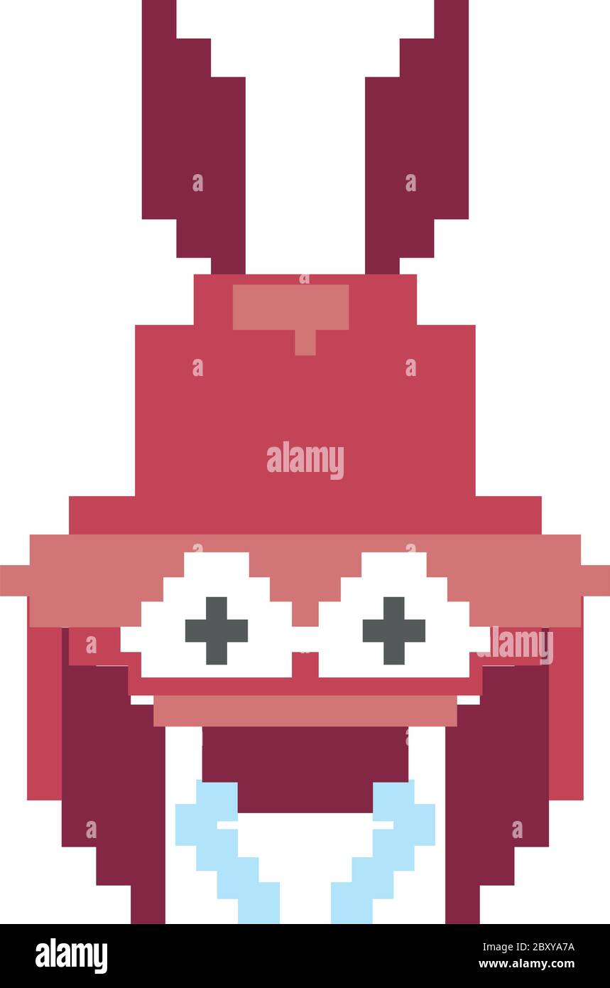 Space Alien 8 Bits pixelierte Symbol Vektor Illustration Design Stock Vektor