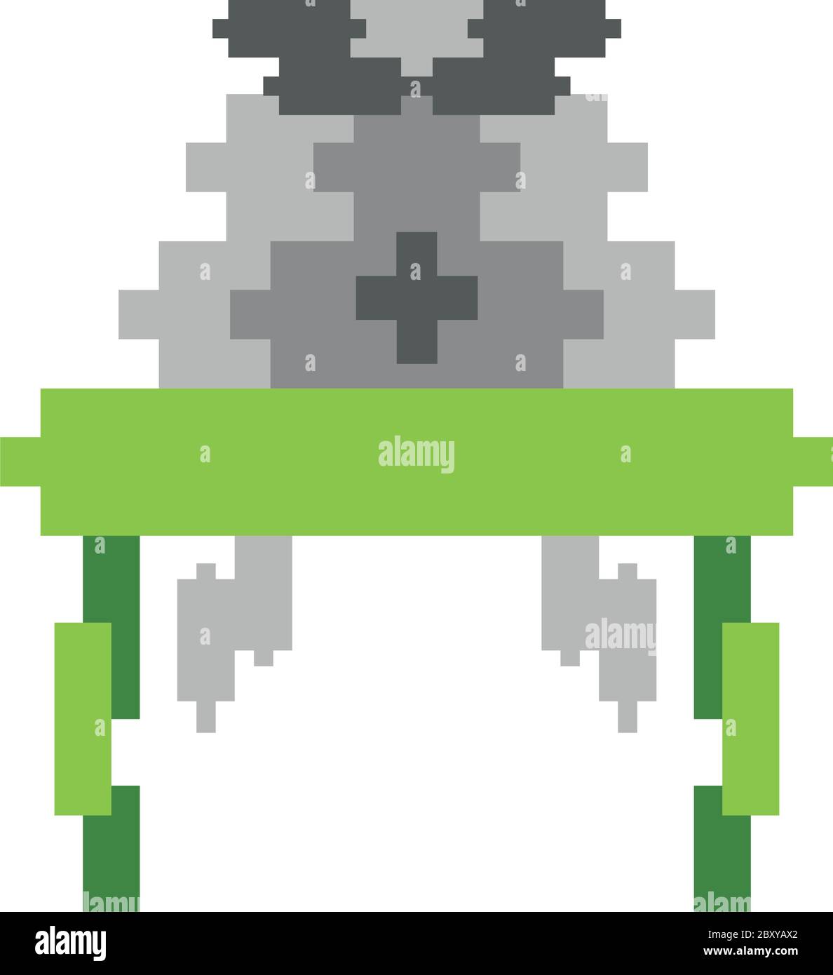 Space Alien 8 Bits pixelierte Symbol Vektor Illustration Design Stock Vektor