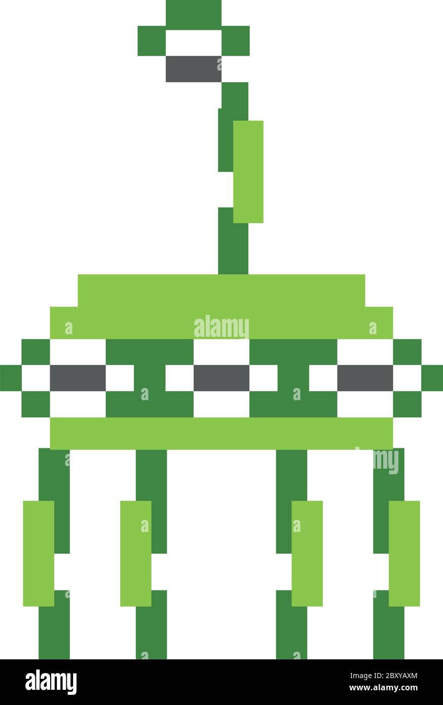 Space Alien 8 Bits pixelierte Symbol Vektor Illustration Design Stock Vektor