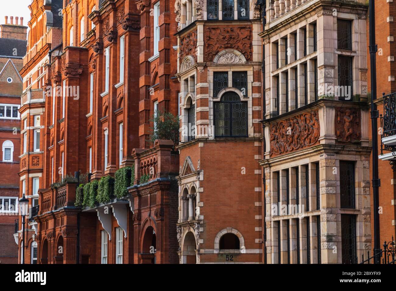 England, London, Westminster, Kensington und Chelsea, Knightsbridge, Cadogan Square, Wohngebäude Stockfoto