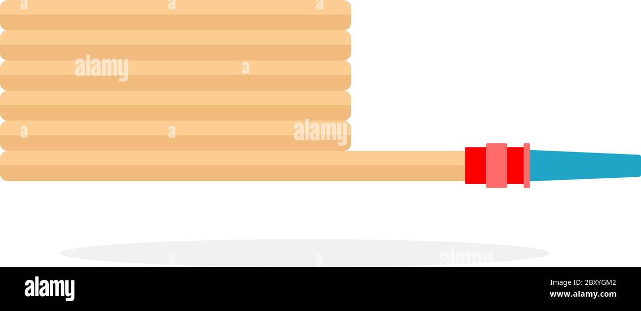 Verdrehter Löschschlauch Stock Vektor