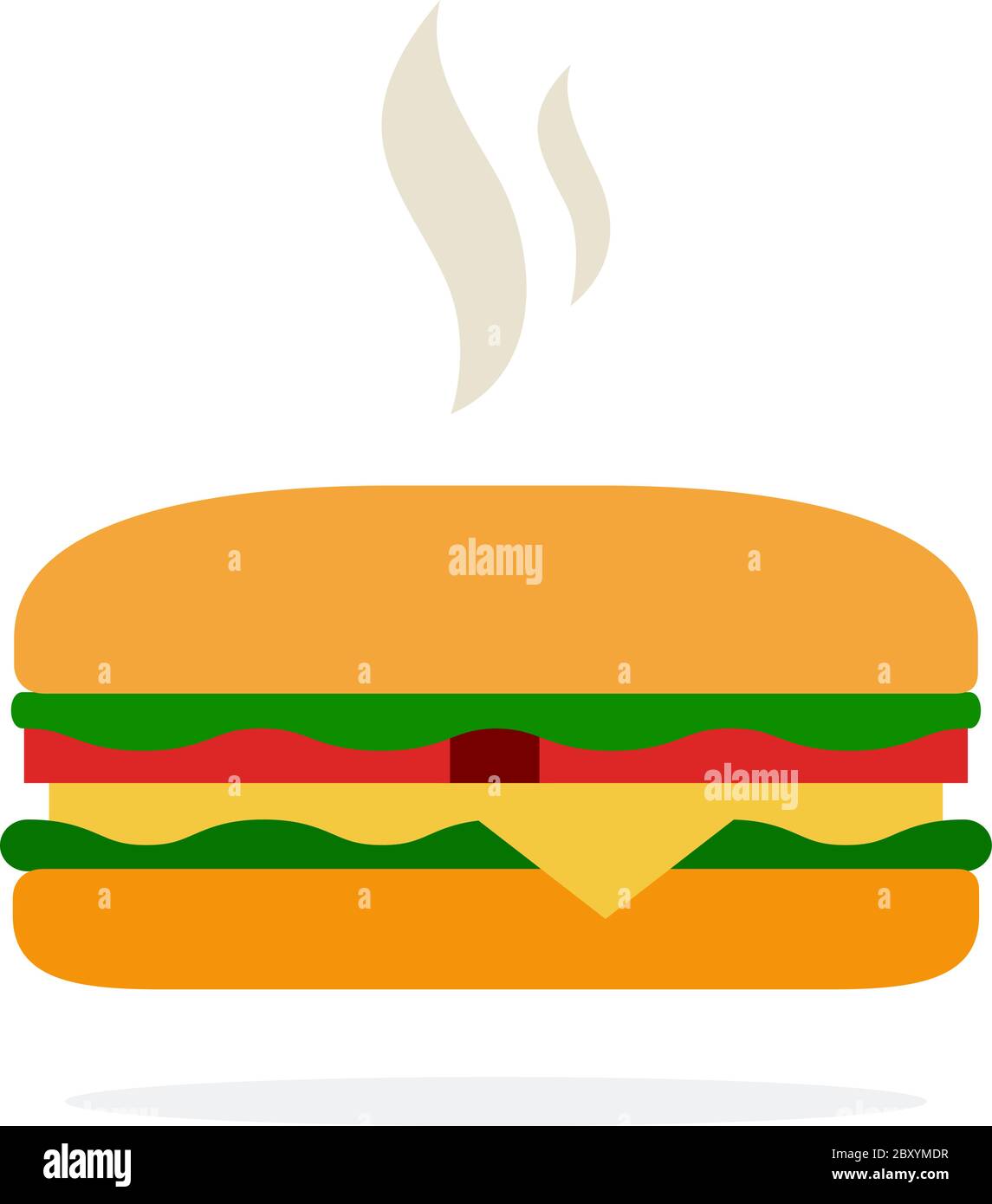 Vegetarische burger mahlzeit Stock-Vektorgrafiken kaufen - Alamy