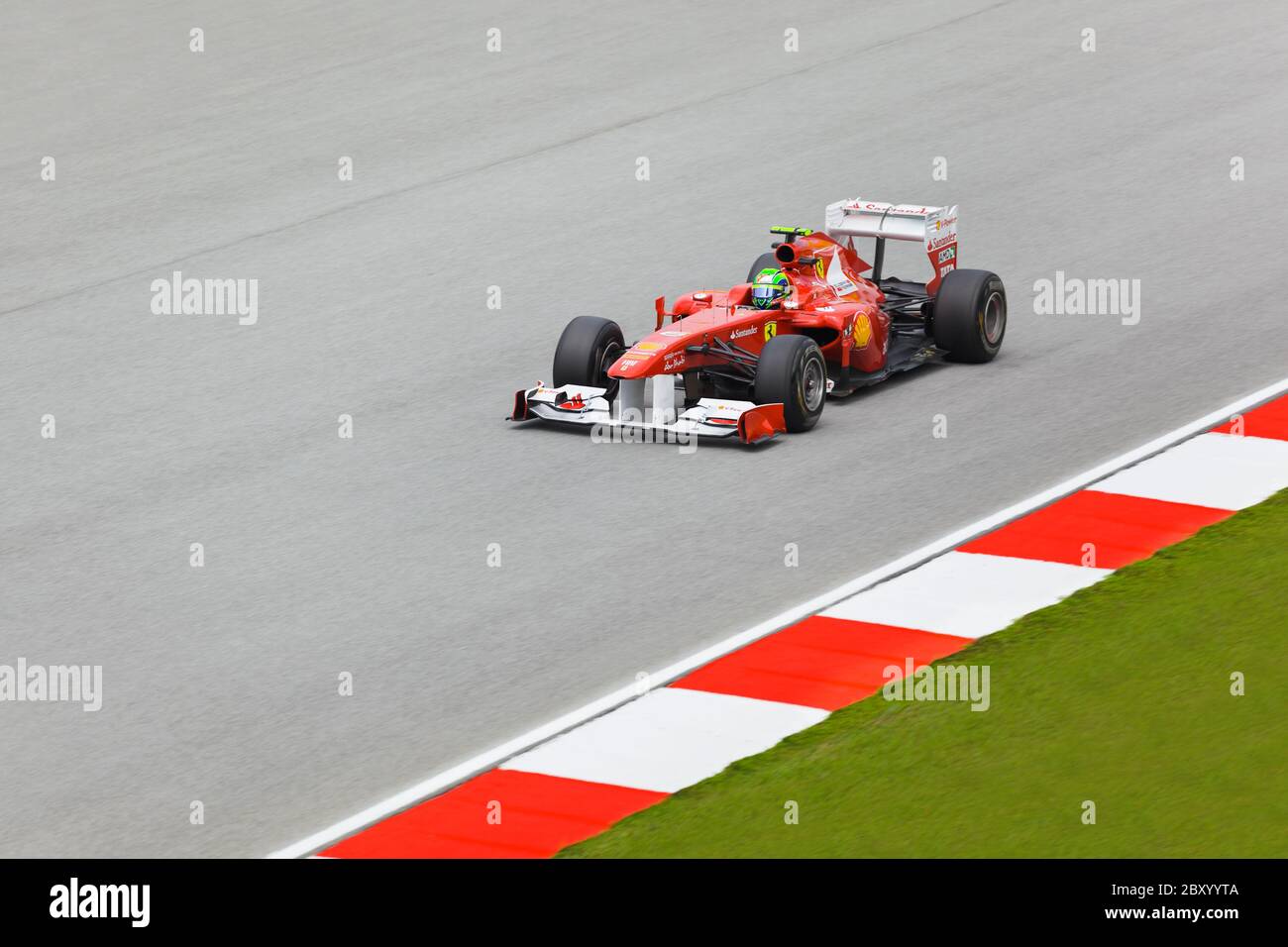 SEPANG, MALAYSIA - 8. APRIL: Felipe Massa (Team Scuderia Ferrari Marlboro) im ersten Training am Formel 1 GP, 8. April 2011, Sepan Stockfoto