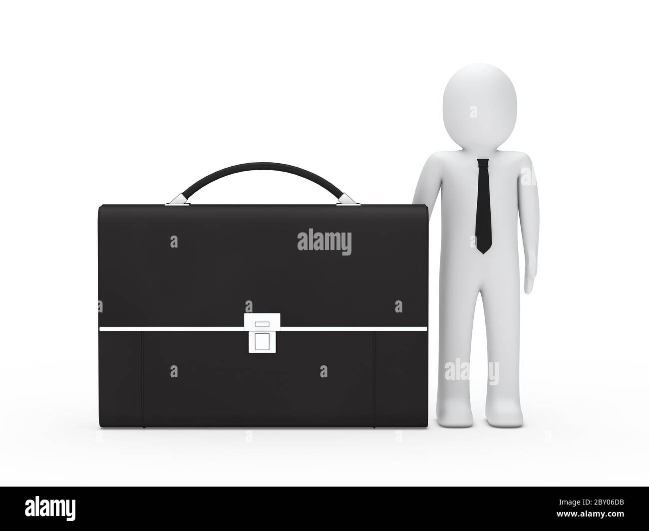 Business Mann große Aktentasche Stockfoto