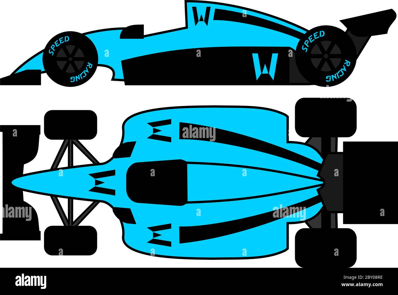 Retro-Rennwagen Stock Vektor
