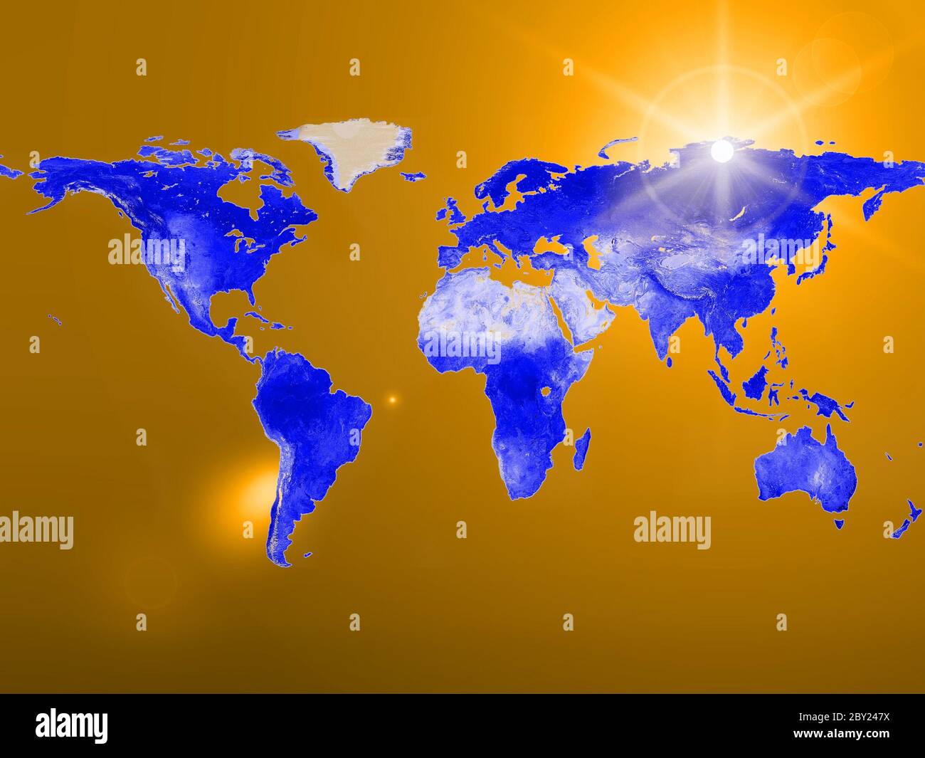Earth-Karte Stockfoto