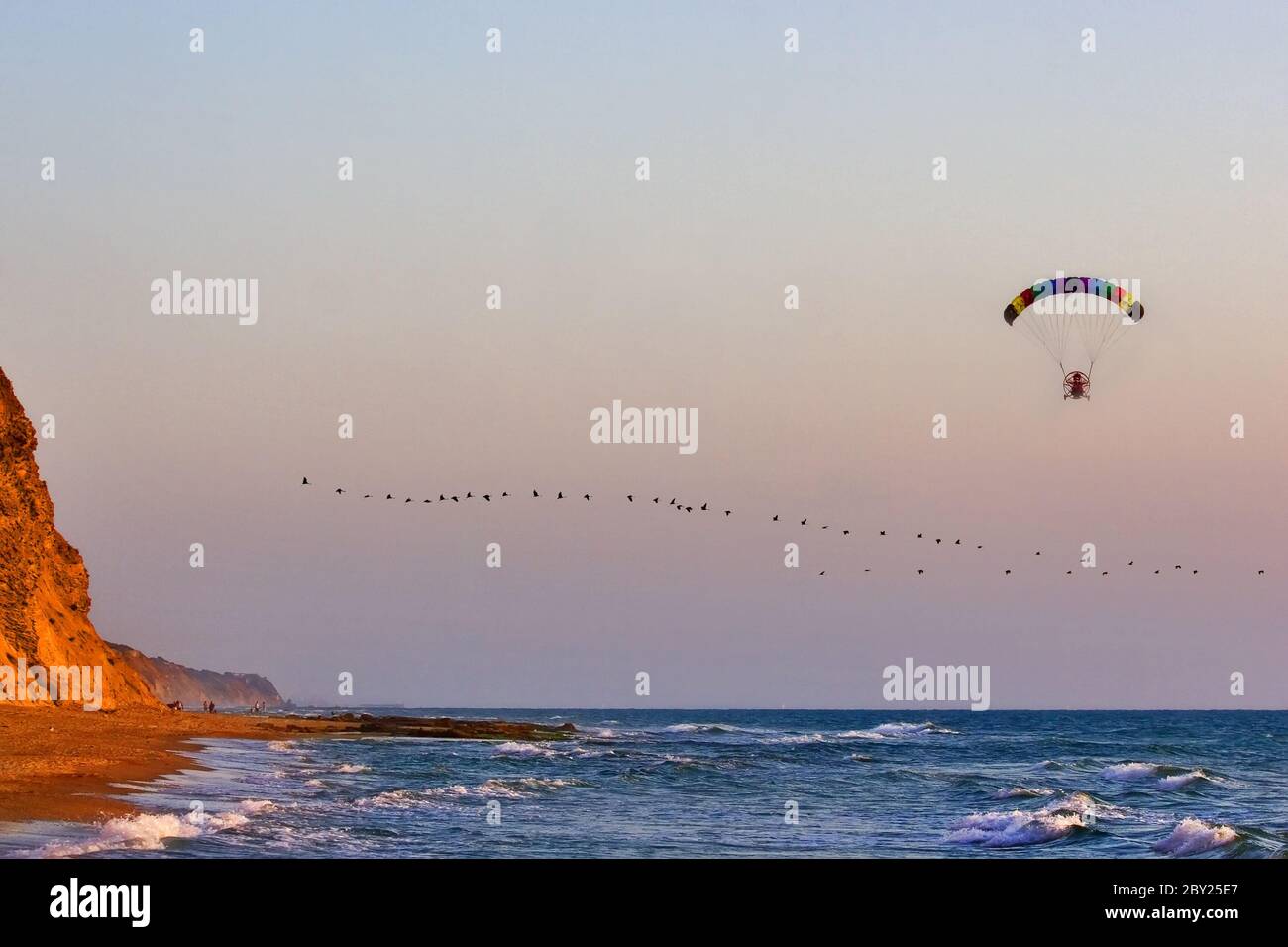 Der Tag geht zu Ende Stockfoto