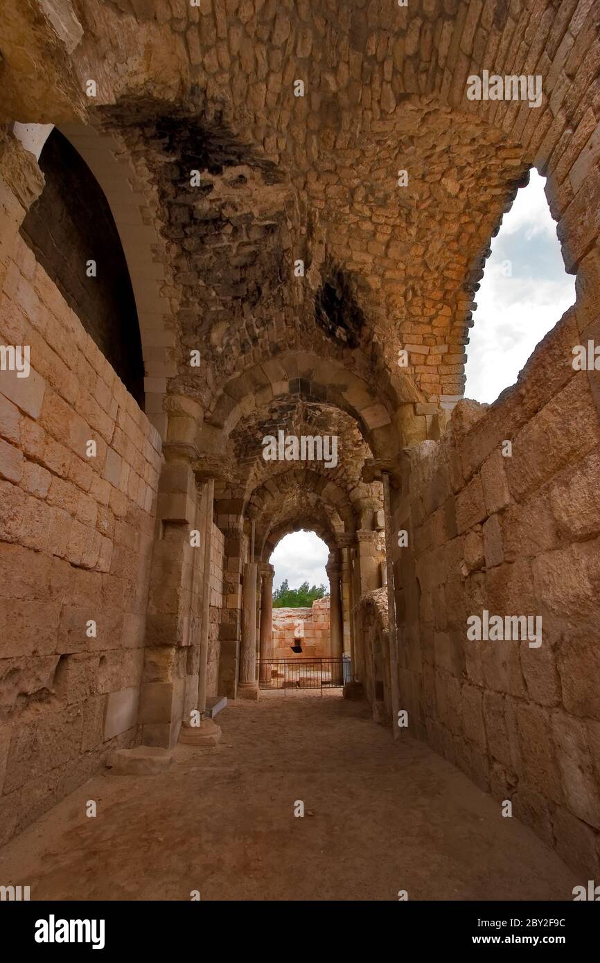 Antiker Tempel in der Nähe von Ashkelon in Israel Stockfoto