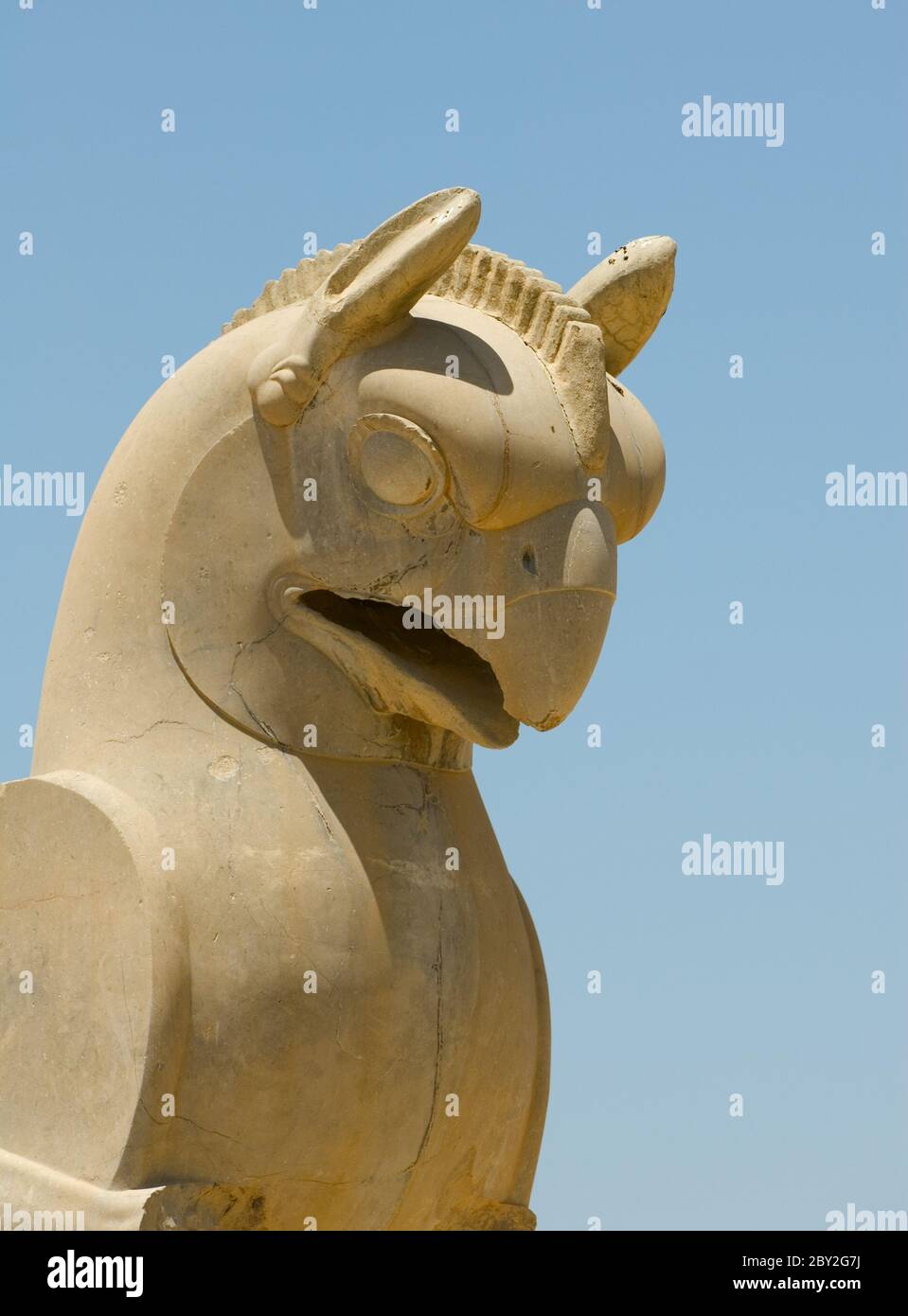 Griffin-Statue in einer antiken Stadt Persepolis Stockfoto