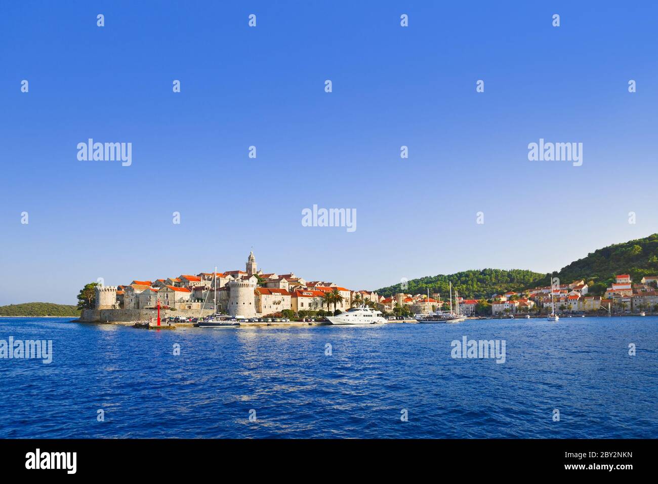 Stadt Korcula in Kroatien Stockfoto