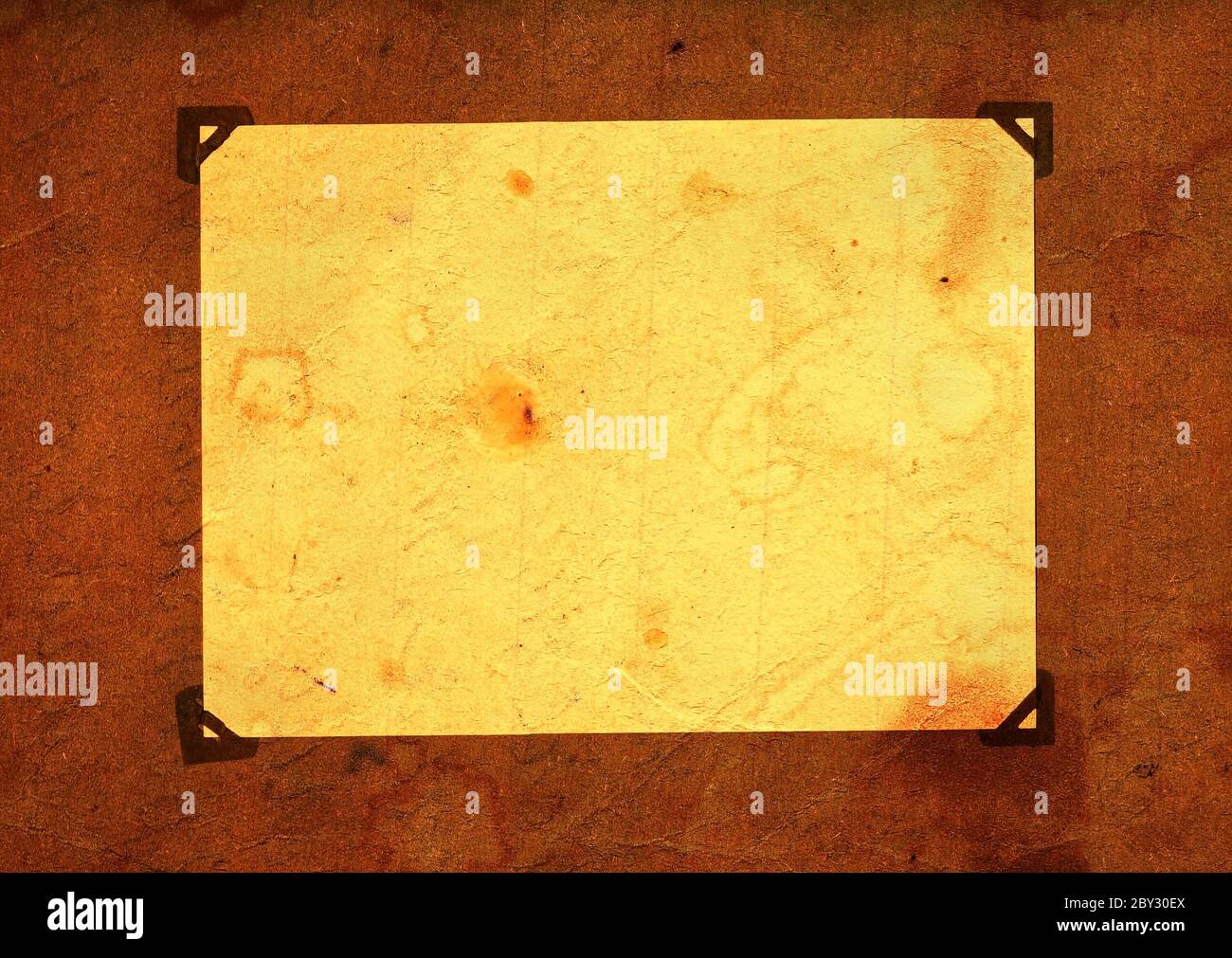 Leere Seite aus dem alten album Stockfoto