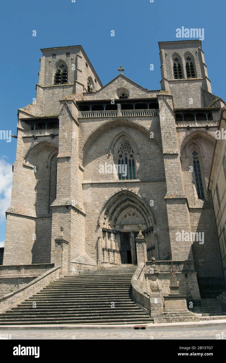 Benedicte Abbey Kirche von Saint Robert in La Chaise Dieu, Haute-Loire, Auvergne-Rhone-Alpes, Frankreich Stockfoto