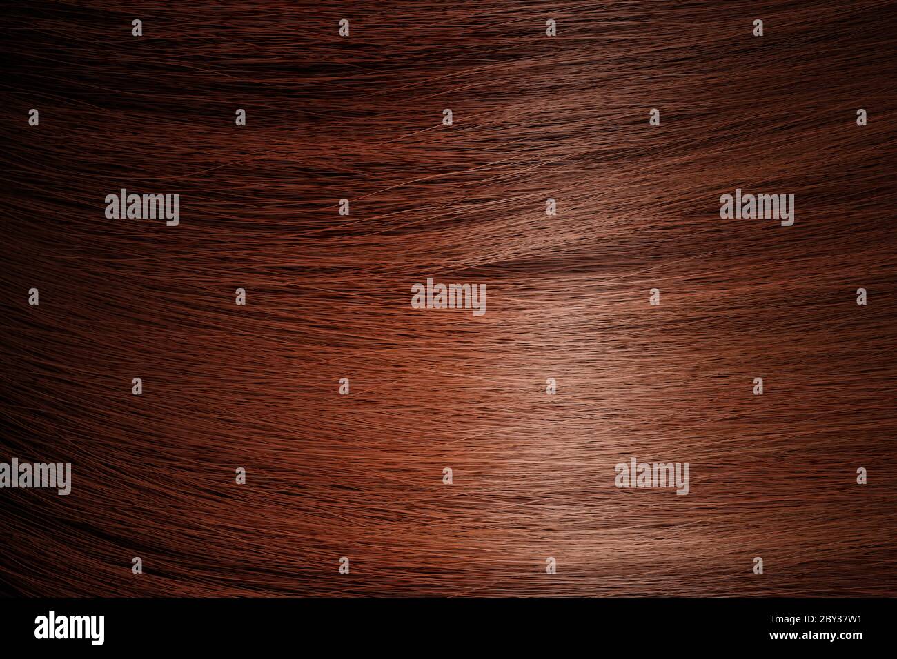 Nahaufnahme von roten und gut aussehende Prise Haar. Haarpflege Konzept. Hochwertige Fotos Stockfoto