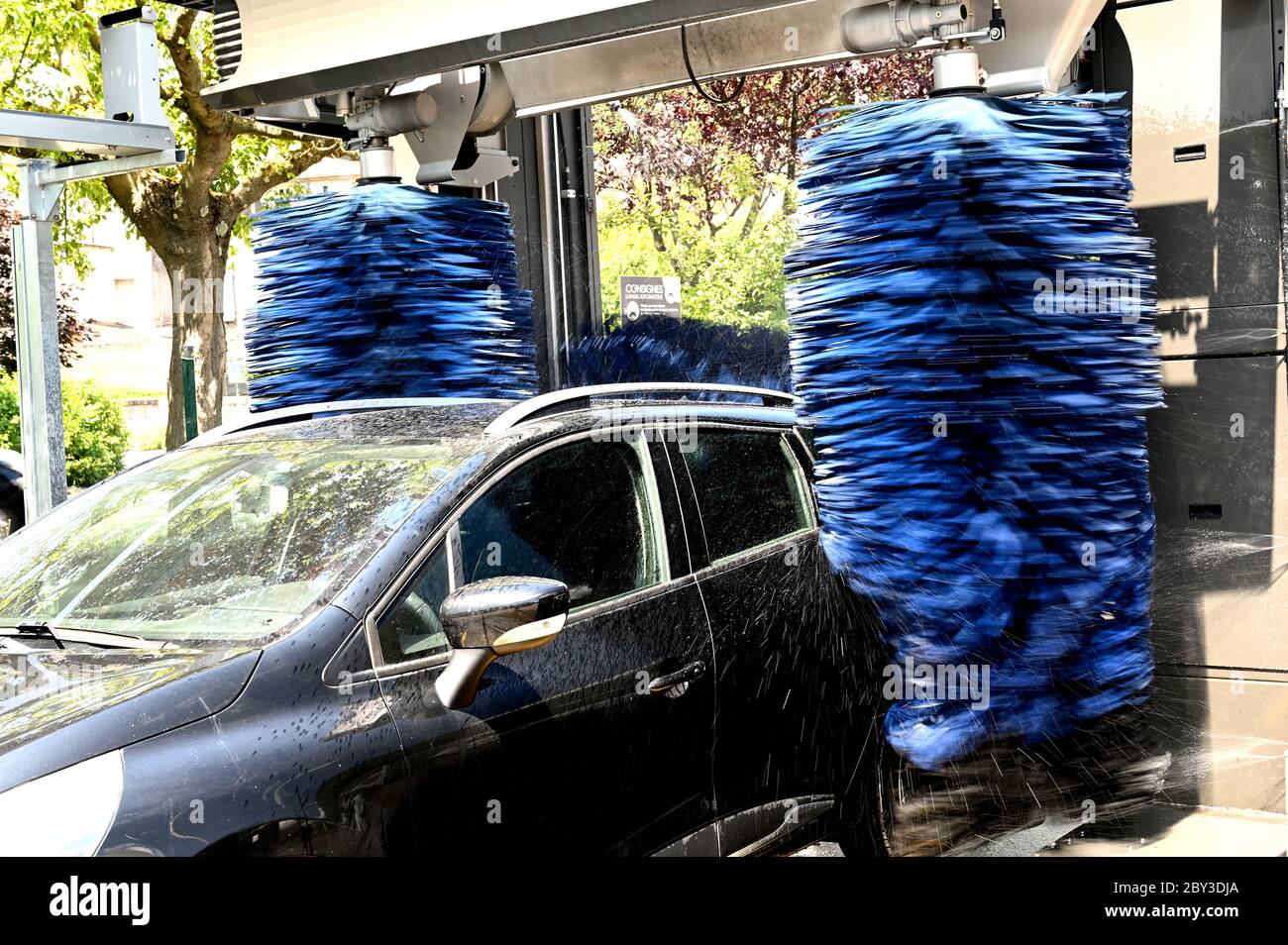 Automatische Waschanlage Stockfoto