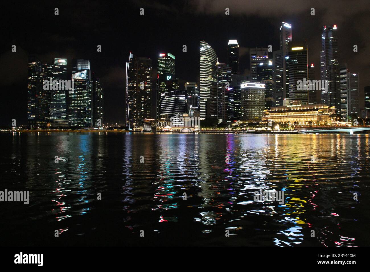 Skyline am Küstenstreifen von singapur Stockfoto