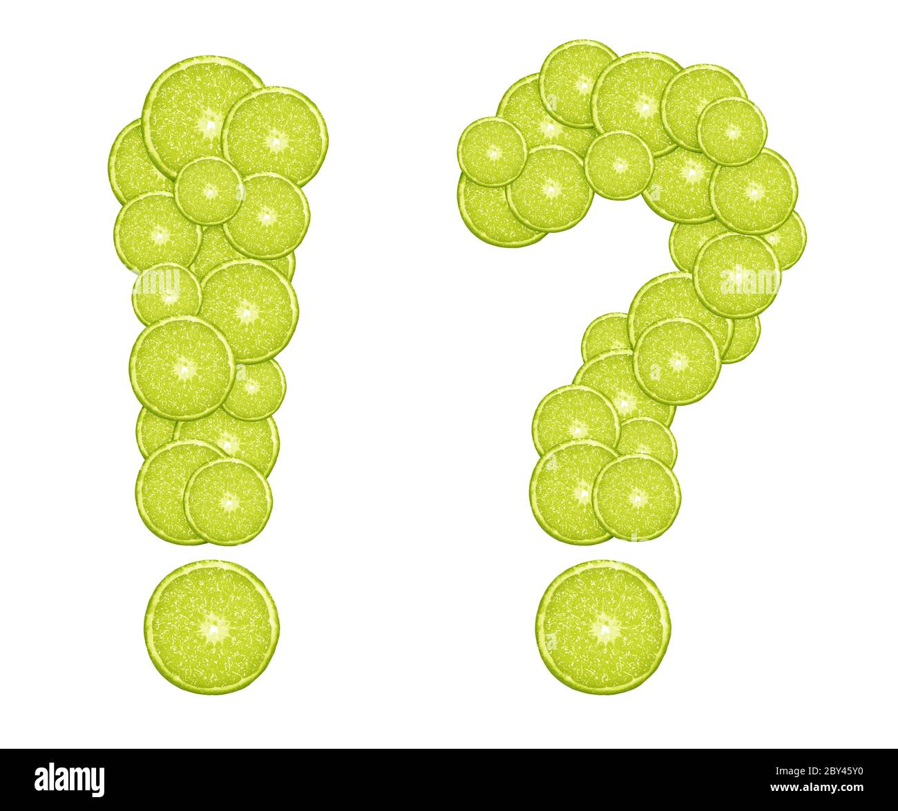 Scheibe frische Limette Stockfoto