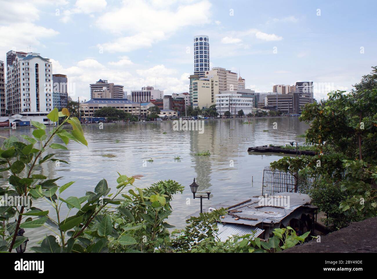 Fluss in Manila Stockfoto