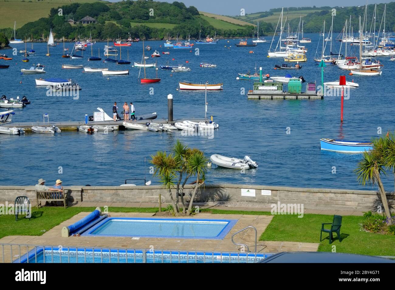 Salcombe Estuary, Devon, England, Großbritannien Stockfoto