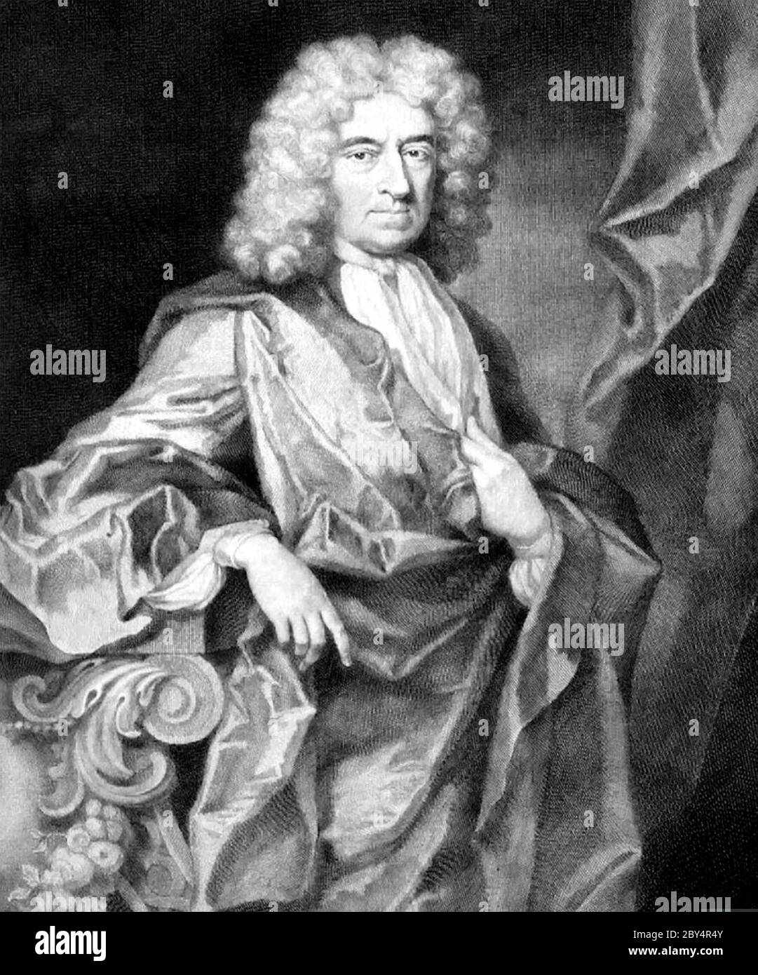 EDWARD COLSTON (1636-1721) englischer Kaufmann und Abgeordneter, der am Sklavenhandel beteiligt ist. Stockfoto