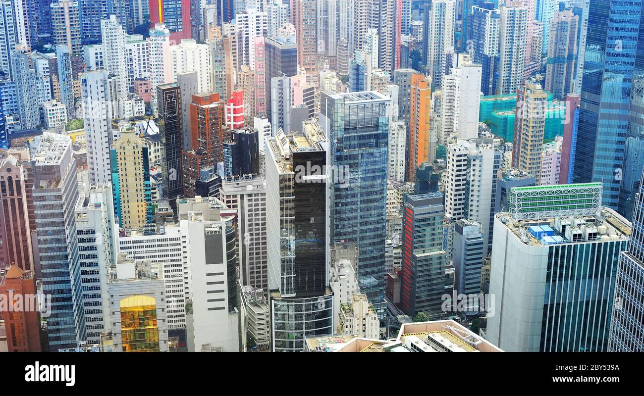 Hong Kong-Geschäftsviertel Stockfoto