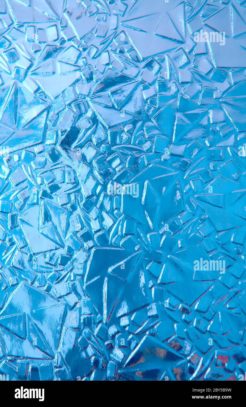 Kühles blaues Eis Stockfoto